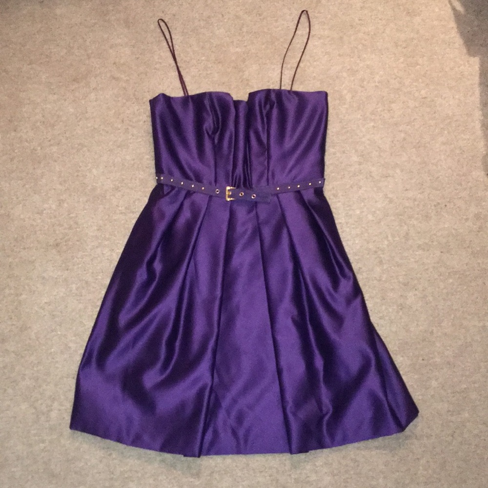 Foley+Corinna purple satin cocktail dress - S